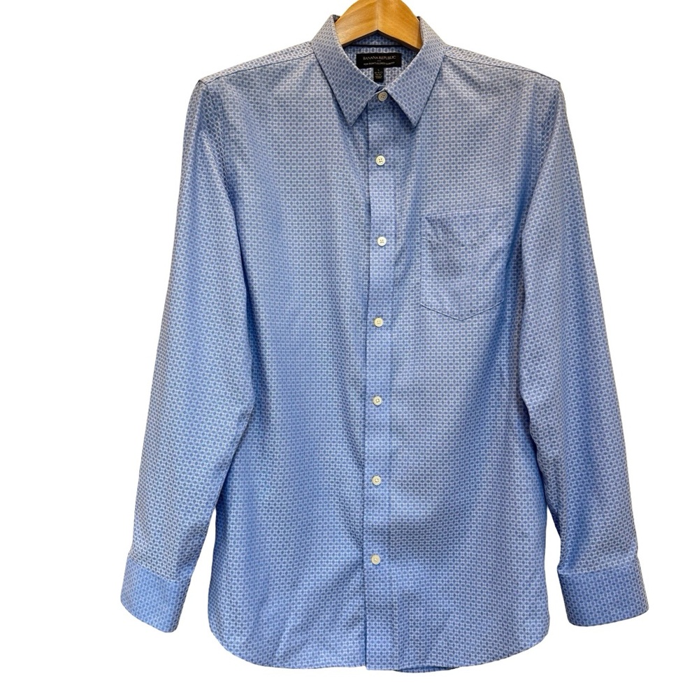 Banana Republic No Iron Slim Fit Men's Shirt. 16.5 34/35